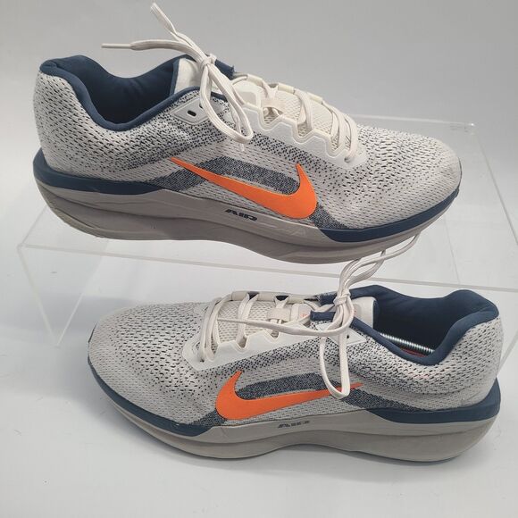 Men's Nike Air Winflo 11 Shoes Total Orange-Thunder Blue Size 14 FJ9509-103 - Picture 2 of 9